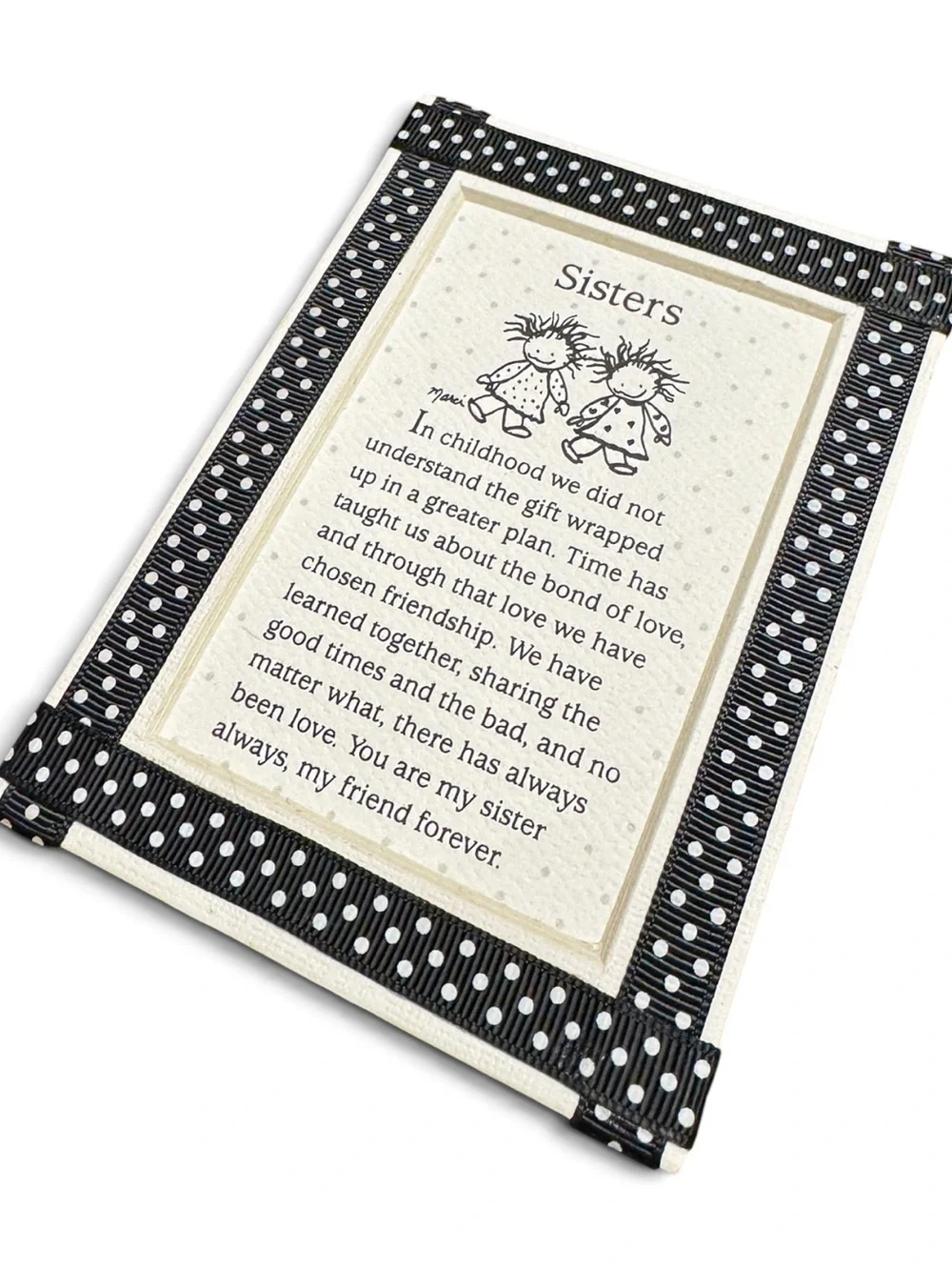 Blue Mountain Arts Sisters Easel Plaque Sister Gift Magnetic Decor